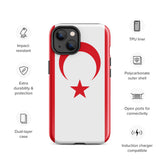 Funda para iPhone 15, 14, 13, 12, 11 Pro Max Plus Mini con la bandera de Chipre del Norte, regalo de recuerdo de viaje