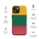 Litauen Lietuva Litauische Flagge iPhone Hülle 15 14 13 12 11 Pro Max Plus Mini Geschenk Reise Souvenir
