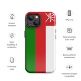 Funda para iPhone 15, 14, 13, 12, 11 Pro Max Plus Mini con bandera de Omán, regalo de recuerdo de viaje