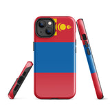 Mongolia Mongolian Flag iPhone Case 15 14 13 12 11 Pro Max Plus Mini Gift Travel Souvenir