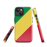 Funda para iPhone 15, 14, 13, 12, 11 Pro Max Plus Mini con bandera del Congo, regalo de recuerdo de viaje