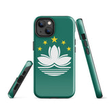 Funda para iPhone 15, 14, 13, 12, 11 Pro Max Plus Mini con bandera de Macao, regalo de recuerdo de viaje