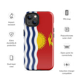 Funda para iPhone 15, 14, 13, 12, 11 Pro Max Plus Mini con bandera de Kiribati, regalo de recuerdo de viaje