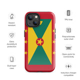 Grenada Grenadian Flag iPhone Case 15 14 13 12 11 Pro Max Plus Mini Gift Travel Souvenir