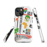 Johannesburg Südafrika Afrikanische Flagge iPhone Hülle 15 14 13 12 11 Pro Max Plus Mini Geschenk Reise Souvenir