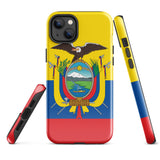 Ecuador Ecuadorianische Flagge iPhone 15 14 13 12 11 Pro Max Plus Mini Handyhülle iPhone Robuste Schutzhülle