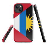 Antigua and Barbuda Flag iPhone case 15 14 13 12 11 Pro Max Plus Mini Antigua and Barbuda Bandana Map Gift Ideas