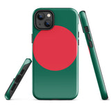 Bangladesch Bengal Flagge iPhone Hülle 15 14 13 12 11 Pro Max Plus Mini Geschenkideen Landkarte Skyline Geschenk für Sie Ihn Ideen Reise Souvenir