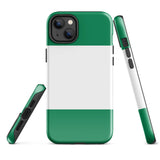Funda para iPhone 15, 14, 13, 12 y 11 Pro Max Plus Mini con bandera de Nigeria Ideas para regalos Mapa del país Horizonte Regalo para ella Ideas para él Recuerdo de viaje