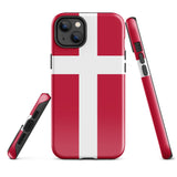 Denmark Danish Flag iPhone Case 15 14 13 12 11 Pro Max Plus Mini Gift Ideas Country Map Skyline Gift For Her Him Ideas Travel  Souvenir
