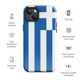 Funda para iPhone 15, 14, 13, 12, 11 Pro Max Plus Mini con bandera griega, regalo de recuerdo de viaje
