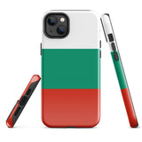 Bulgaria Bandera de Bulgaria Funda para iPhone 15 14 13 12 11 Pro Max Plus Mini Carcasa protectora rígida resistente y brillante de goma