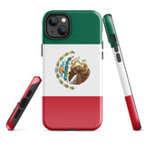 Mexico Mexican Flag iPhone Case 15 14 13 12 11 Pro Max Plus Mini Tough Fitted Hard Protective Shell Glossy Rubber Phone Case Gift Idea