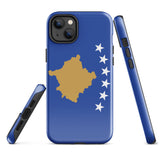 Kosovo Kosovar Flagge iPhone Hülle 15 14 13 12 11 Pro Max Plus Mini Geschenkideen Landkarte Skyline Geschenk für Sie Ihn Ideen Reise Souvenir