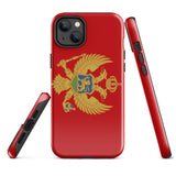 Montenegro Montenegrin Flag iPhone Case 15 14 13 12 11 Pro Max Plus Mini Gift Ideas Country Map Skyline Gift Travel  Souvenir