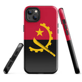 Angola Angolanische Flagge iPhone Hülle 15 14 13 12 11 Pro Max Plus Mini Geschenk Reise Souvenir