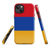 Funda para iPhone 15, 14, 13, 12, 11 Pro Max Plus Mini con bandera de Armenia, regalo de recuerdo de viaje
