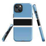Funda para iPhone 15, 14, 13, 12, 11 Pro Max Plus Mini con bandera de Botsuana, regalo de recuerdo de viaje