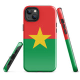 Funda para iPhone 15, 14, 13, 12, 11 Pro Max Plus Mini con bandera de Burkina Faso, regalo de recuerdo de viaje