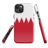 Funda para iPhone 15, 14, 13, 12, 11 Pro Max Plus Mini con bandera de Baréin, regalo de recuerdo de viaje