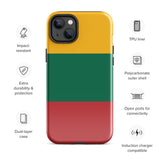 Litauen Lietuva Litauische Flagge iPhone Hülle 15 14 13 12 11 Pro Max Plus Mini Geschenk Reise Souvenir