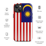 Funda para iPhone 15, 14, 13, 12, 11 Pro Max Plus Mini con bandera de Malasia, regalo de recuerdo de viaje