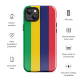 Funda para iPhone 15, 14, 13, 12, 11 Pro Max Plus Mini con bandera de Mauricio, regalo de recuerdo de viaje