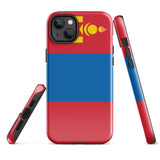 Mongolia Mongolian Flag iPhone Case 15 14 13 12 11 Pro Max Plus Mini Gift Travel Souvenir