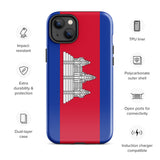 Funda para iPhone 15, 14, 13, 12, 11 Pro Max Plus Mini con bandera de Camboya, regalo de recuerdo de viaje