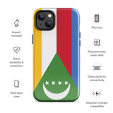 Funda para iPhone 15, 14, 13, 12, 11 Pro Max Plus Mini con bandera de Comoras, regalo de recuerdo de viaje