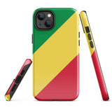 Funda para iPhone 15, 14, 13, 12, 11 Pro Max Plus Mini con bandera del Congo, regalo de recuerdo de viaje