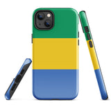 Funda para iPhone 15, 14, 13, 12, 11 Pro Max Plus Mini con bandera de Gabón, regalo de recuerdo de viaje