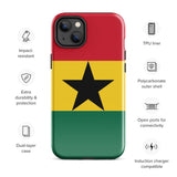 Ghana Ghanaian Flag iPhone Case 15 14 13 12 11 Pro Max Plus Mini Gift Travel Souvenir