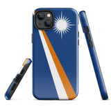Funda para iPhone 15, 14, 13, 12, 11 Pro Max Plus Mini con bandera de las Islas Marshall, regalo de recuerdo de viaje