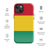 Funda para iPhone 15, 14, 13, 12, 11 Pro Max Plus Mini con bandera de Guinea, regalo de recuerdo de viaje
