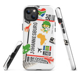 Johannesburg Südafrika Afrikanische Flagge iPhone Hülle 15 14 13 12 11 Pro Max Plus Mini Geschenk Reise Souvenir
