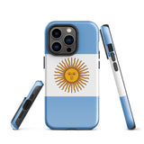 Argentina Argentinian Flag  iPhone 15 14 13 12 11 Pro Max Plus Mini Phone Case iPhone Tough Rugged Protective iPhone case