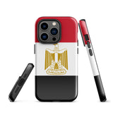 Funda para iPhone con la bandera de Egipto 15, 14, 13, 12 y 11 Pro Max Plus Mini Ideas para regalos Mapa del país Horizonte Regalo para ella Ideas para él Recuerdo de viaje