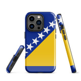 Bosnien und Herzegowina Bosnische Flagge iPhone Hülle 15 14 13 12 11 Pro Max Plus Mini Geschenkideen Landgeschenk für Sie Ihn Ideen Reise Souvenir
