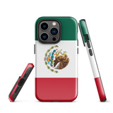 Mexico Mexican Flag iPhone Case 15 14 13 12 11 Pro Max Plus Mini Tough Fitted Hard Protective Shell Glossy Rubber Phone Case Gift Idea