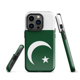 Funda para iPhone 15, 14, 13, 12 y 11 Pro Max Plus Mini con bandera de Pakistán Ideas para regalos Mapa del país Horizonte Regalo para ella Ideas para él Recuerdo de viaje