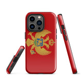 Montenegro Montenegrin Flag iPhone Case 15 14 13 12 11 Pro Max Plus Mini Gift Ideas Country Map Skyline Gift Travel  Souvenir