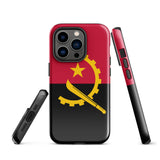 Angola Angolanische Flagge iPhone Hülle 15 14 13 12 11 Pro Max Plus Mini Geschenk Reise Souvenir