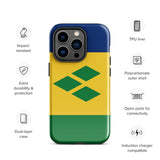 St. Vincent und die Grenadinen Flagge iPhone Hülle 15 14 13 12 11 Pro Max Plus Mini Geschenk Reise Souvenir