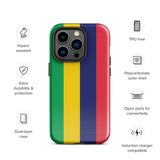 Funda para iPhone 15, 14, 13, 12, 11 Pro Max Plus Mini con bandera de Mauricio, regalo de recuerdo de viaje
