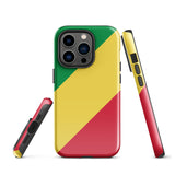 Funda para iPhone 15, 14, 13, 12, 11 Pro Max Plus Mini con bandera del Congo, regalo de recuerdo de viaje
