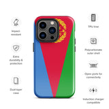 Funda para iPhone 15, 14, 13, 12, 11 Pro Max Plus Mini con bandera de Eritrea, regalo de recuerdo de viaje