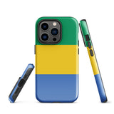 Funda para iPhone 15, 14, 13, 12, 11 Pro Max Plus Mini con bandera de Gabón, regalo de recuerdo de viaje
