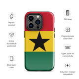 Ghana Ghanaian Flag iPhone Case 15 14 13 12 11 Pro Max Plus Mini Gift Travel Souvenir