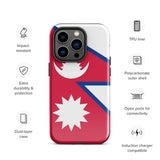 Nepal Nepalese Flag iPhone Case 15 14 13 12 11 Pro Max Plus Mini Gift Travel Souvenir
